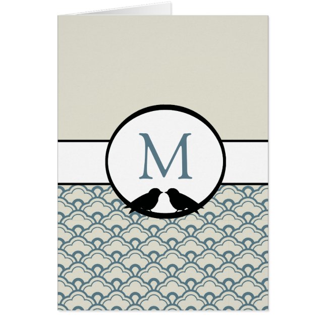 Lovebirds Hochzeitsprogramme (Vorne)