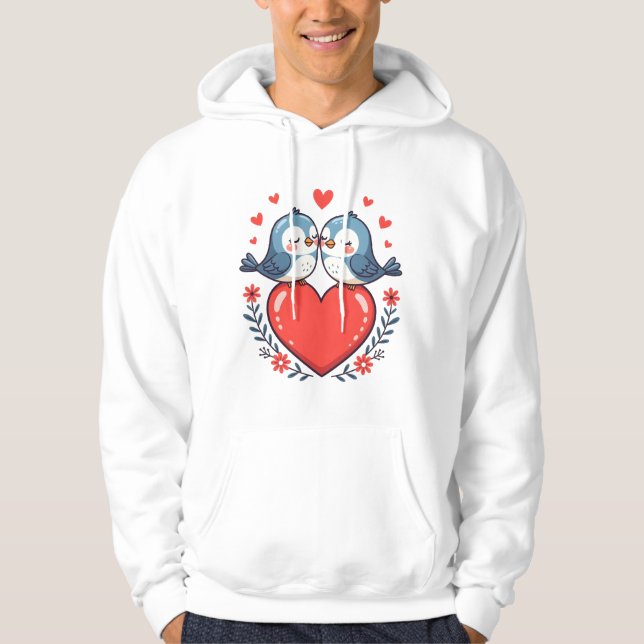 Lovebirds Hoodie (Vorderseite)