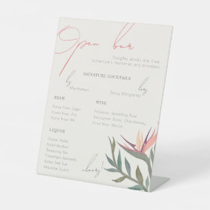 Lovebirds im Paradies Bar Pedestal Sockelschild