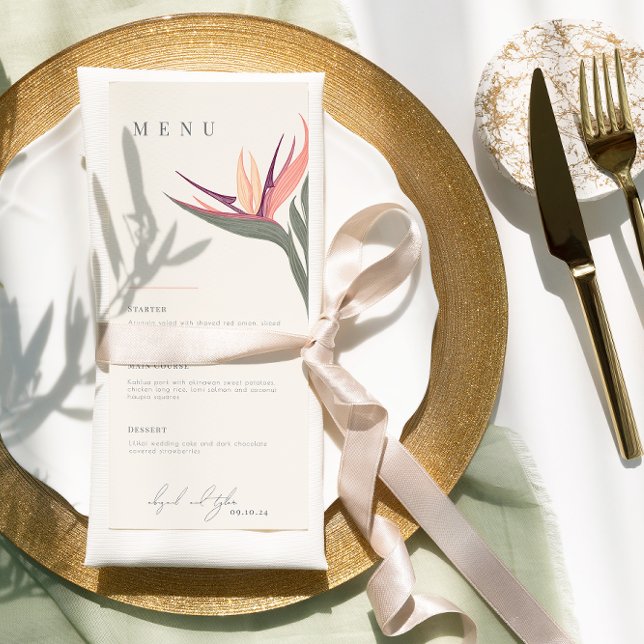 Lovebirds im Paradies Menükarte (Von Creator hochgeladen)