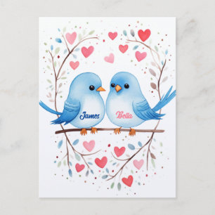 Lovebirds Love : Carte de Saint Valentin personnal