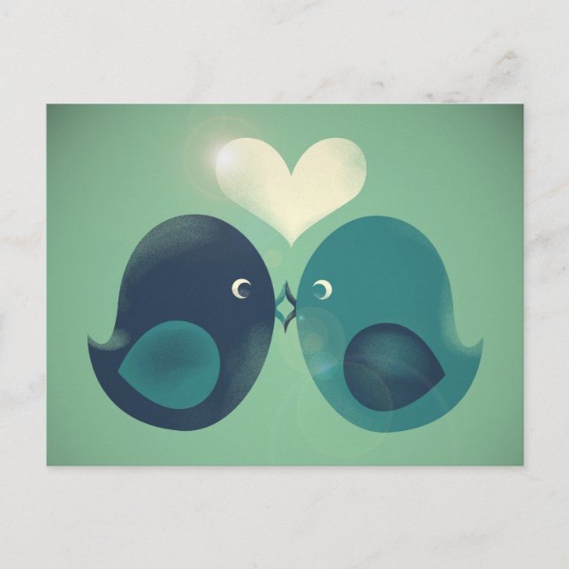 Lovebirds Postkarte (Vorderseite)