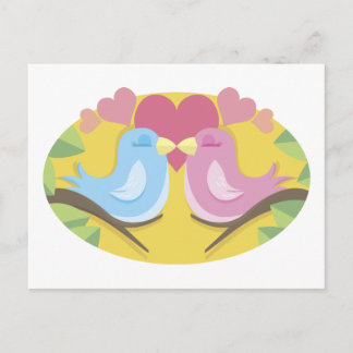 Lovebirds Postkarte