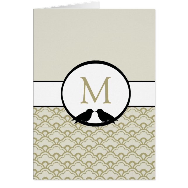 Lovebirds Programmes de cérémonie des Mariages (Devant)