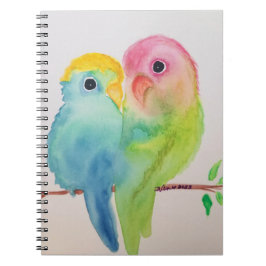 Lovebirds Spiral Foto Notebook Notizblock