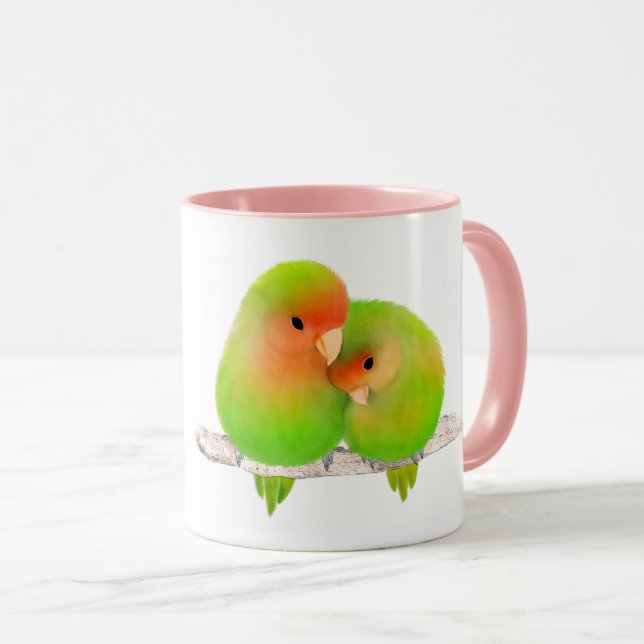 Lovebirds-Tasse Tasse (VorderseiteRechts)