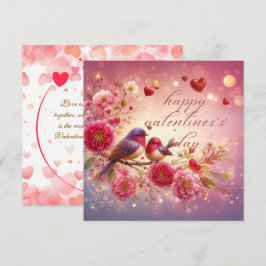 Lovebirds Valentinas Grußkarte Feiertagskarte