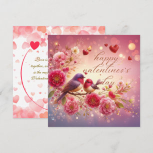 Lovebirds Valentinas Grußkarte Feiertagskarte