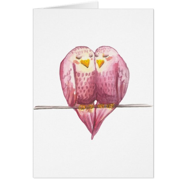 Lovebirds-Valentinstag-ursprüngliche (Vorne)