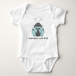 Lovebug aquamarin baby strampler