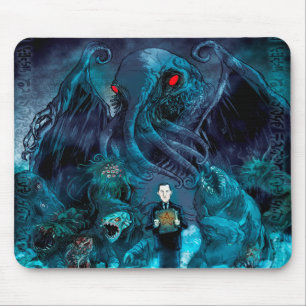 Lovecraft im nebeligen Mausklick Mousepad
