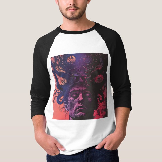 Lovecraftian Dark Fantasy T - Shirt (Vorderseite)