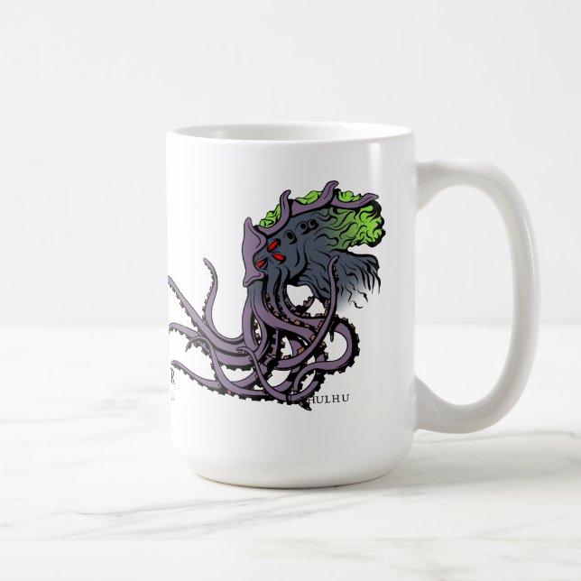 Lovecraftian Flair-Tasse: Cthulhu Farbtinte Kaffeetasse (Rechts)