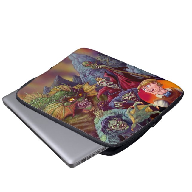 Lovecraft's Shadow Over Innsmouth Laptop Ärmel Laptopschutzhülle (Vorne Knopf)