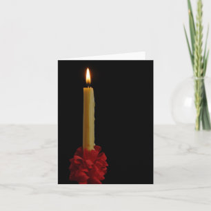 Lovefeast Candle Blank Notecard Feiertagskarte