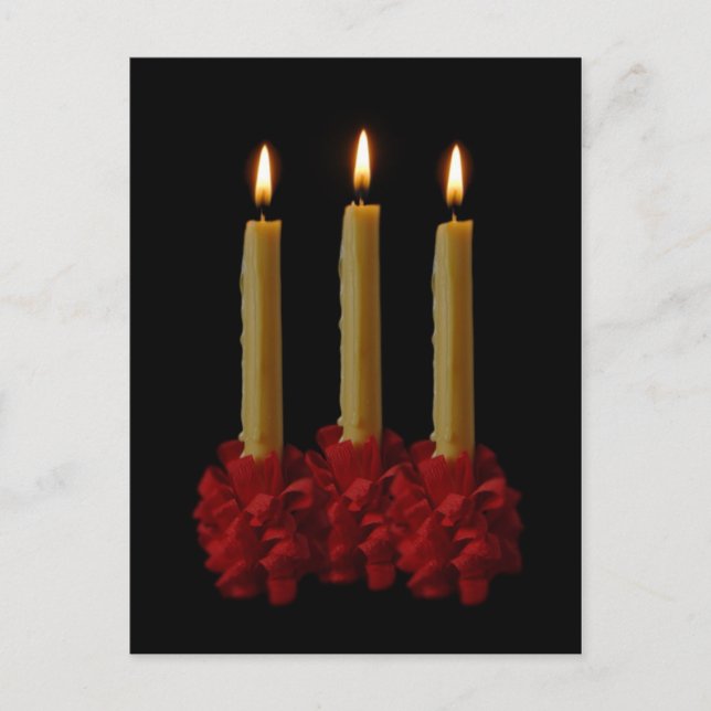 Lovefeest Candles Postkarte (Vorderseite)