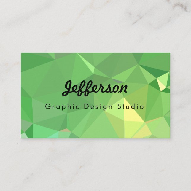 LoveGeo Abstrakt Geometric Design - Pickle Lemon Visitenkarte (Vorderseite)
