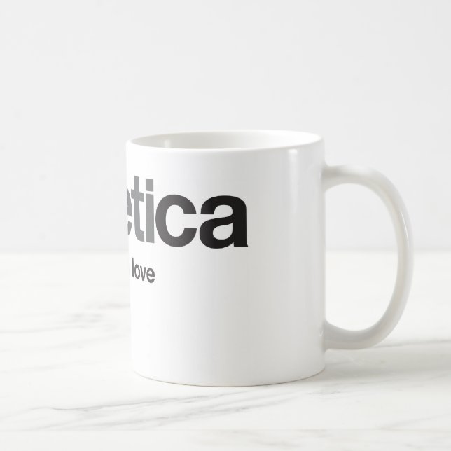 LoveHelvetica Bastardised Tasse (Rechts)