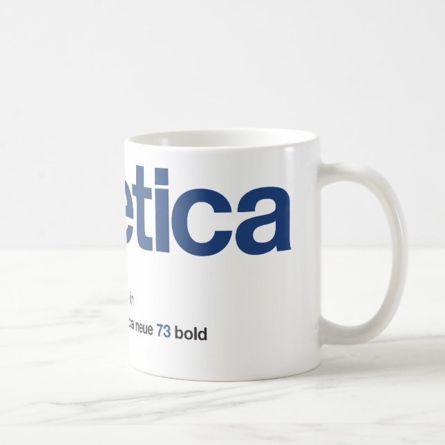 LoveHelvetica Marine-Tasse Kaffeetasse (Rechts)