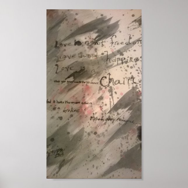 Loveisachain. Poster (Vorne)