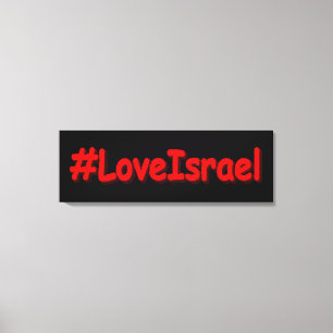 "#LoveIsrael" Niedliches Design. Jetzt kaufen Leinwanddruck