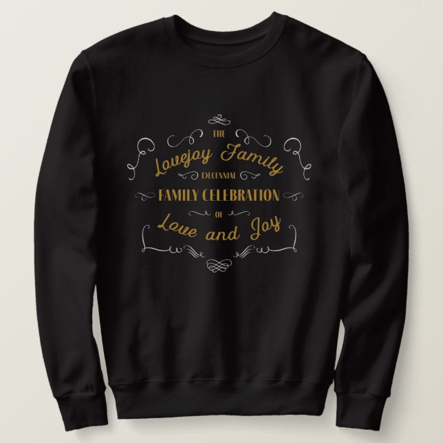 Lovejoy Celebration Sweatshirt - Schwarz (Design vorne)