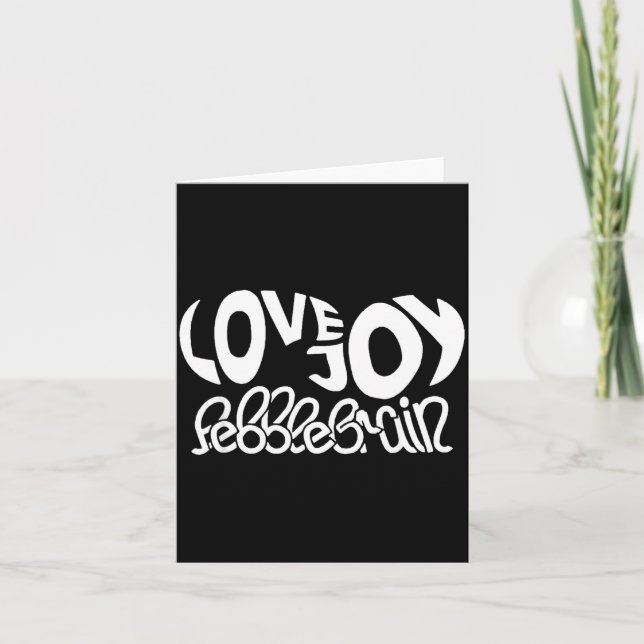 Lovejoy Fan Gift Graphic Design Music Lover  Karte (Vorderseite)