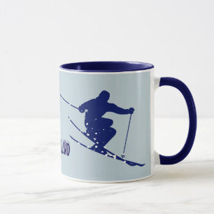 Loveland Blue Skier Tasse