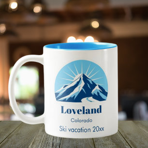 Loveland Colorado USA Skilivenir Zweifarbige Tasse