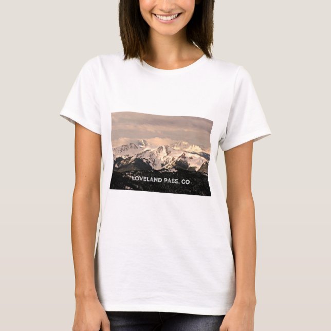 Loveland Pass, CO T-Shirt (Vorderseite)