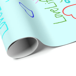 LoveLife multi FarbePackpapier Geschenkpapier
