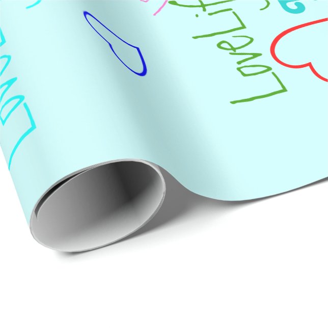 LoveLife multi FarbePackpapier Geschenkpapier (Rolleneckpunkt)