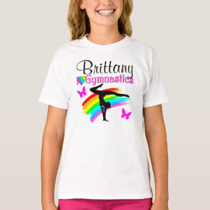 LOVELL RAINBOW UND BUTTERFLY PERSONALISIERT GYMNAS T-Shirt
