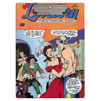 Lovelorn My Slave Romance Vintage Comicen Klemmbrett