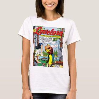 Lovelorn Veryal Romance Vintage Comicen T-Shirt