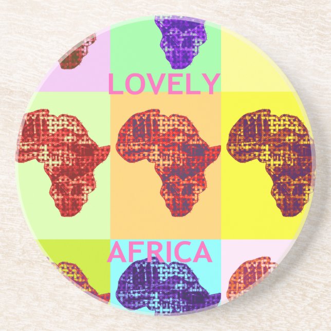 LOVELY AFRICA SANDSTEIN UNTERSETZER (Vorne)