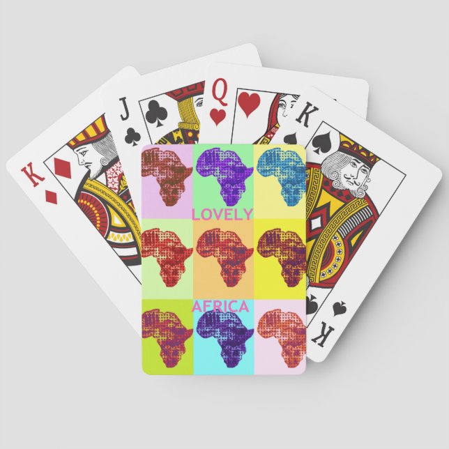 LOVELY AFRICA SPIELKARTEN (Rückseite)