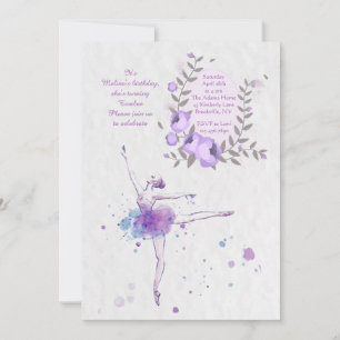Lovely Ballerina Einladung