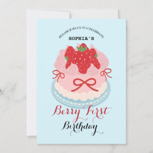 Lovely Berry Birthday Party Einladung
