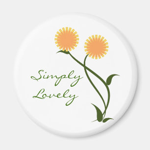 Lovely Blooms Magnet, Orange Magnet