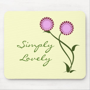 Lovely Blooms Mousepad, Lavender Mousepad