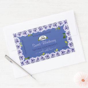 Lovely Blue Product Package Étiquette mignon Rose