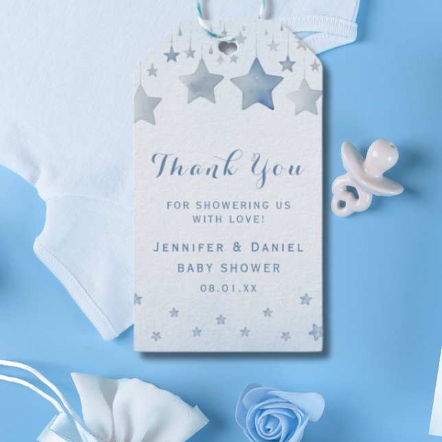 Lovely Blue Starry Vielen Dank Geschenkanhänger (Von Creator hochgeladen)