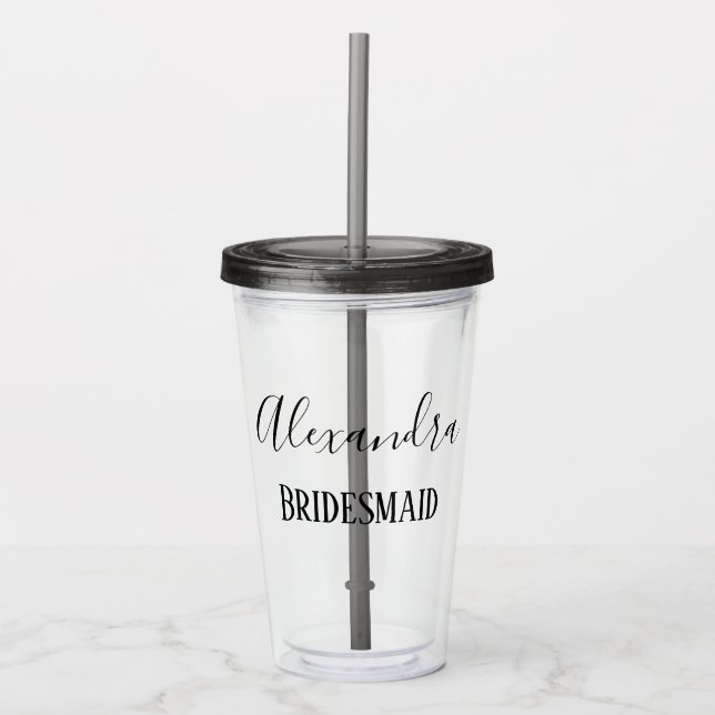 Lovely Bridesmaid Acryltrinkbecher (Vorderseite)
