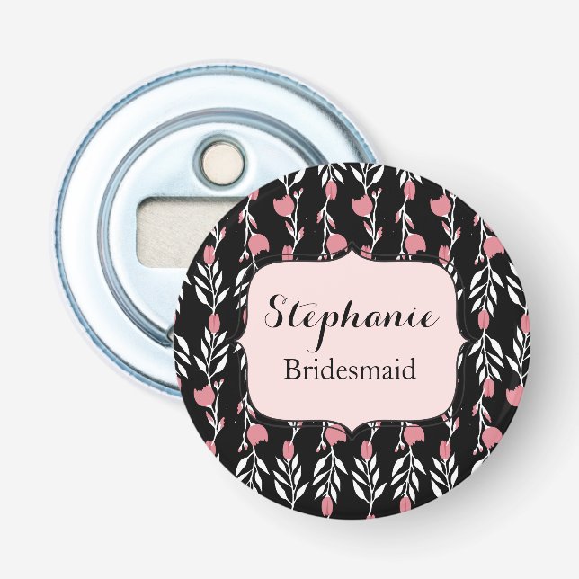 Lovely Bridesmaid Floral Flaschenöffner (Vorderseite)