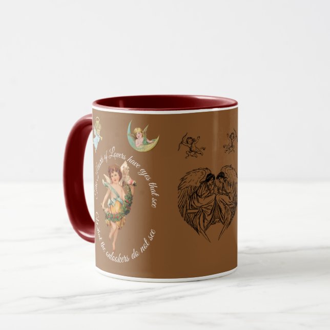 LOVELY BROWN ANGELIC TASSE (Vorderseite Links)