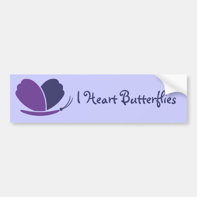 Lovely Butterfly Autoaufkleber (Vorne)