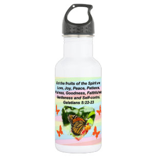 LOVELY BUTTERFLY OBST DES SPIRITS EDELSTAHLFLASCHE