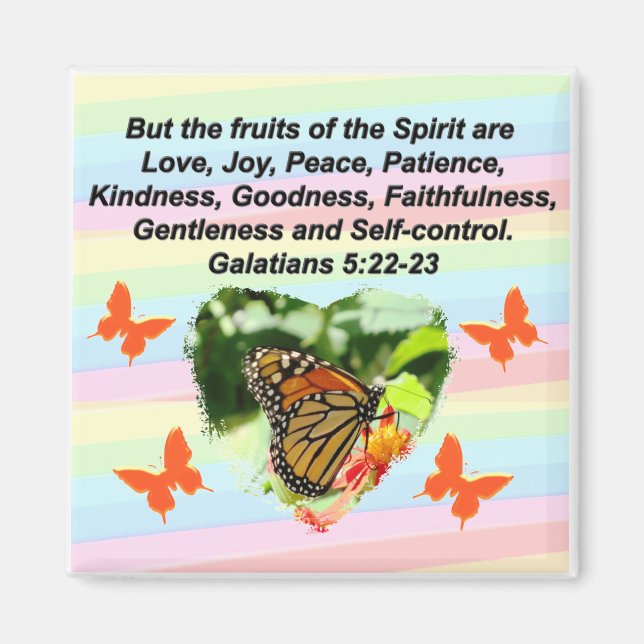LOVELY BUTTERFLY OBST DES SPIRITS MAGNET (Vorne)