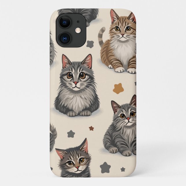 Lovely Cats Case-Mate iPhone Hülle (Rückseite)
